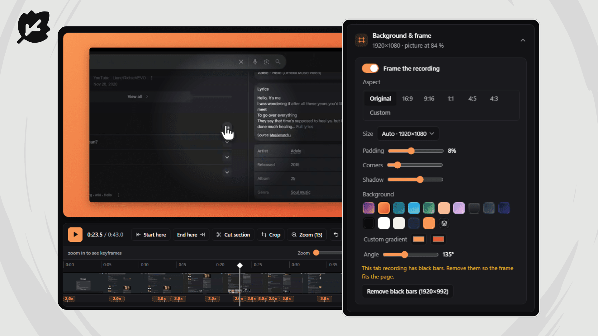 Backgrounds & Aspect Ratios
