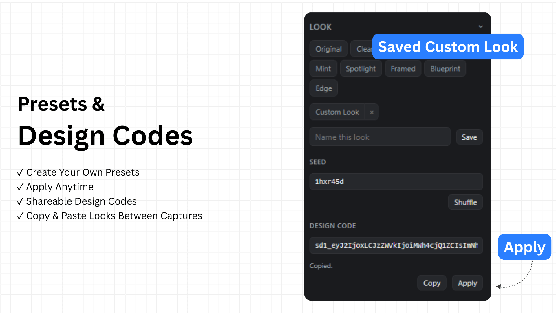 Presets & Design Codes